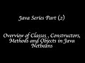 Concepts of classes, constructor, methods and objects in java Netbeans.