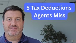 Top 5 Tax Deductions Real Estate Agents Forget Every Year