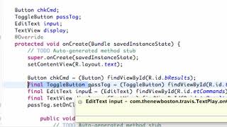 Android Developing Applications Tutorial 33 Creating a Method