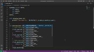 comparison date using structure and function in c