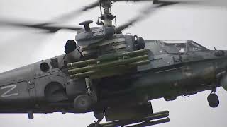 Ka-52 and Mi-28 multi-purpose attack helicopters destroy  AFU equipents