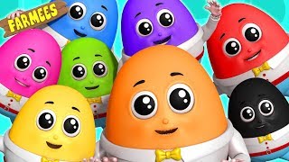 Humpty Dumpty Learning Color Cartoon For Childrens Nursery Rhymes Songs by Farmees
