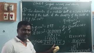 CLASS 9 SURFACE AREAS AND VOLUMES EXERCISE 11.4 PROBLEMS 3 AND 4 CBSE @BALASIRMATHSCLASS