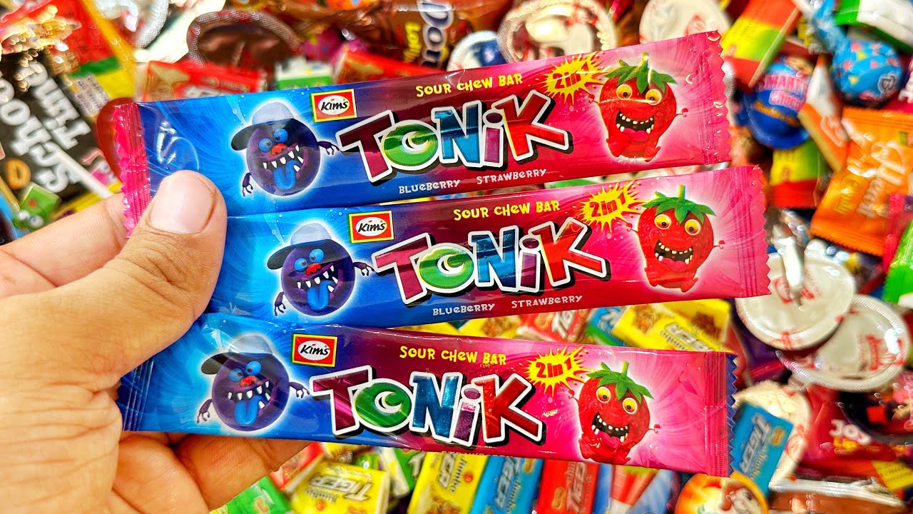 Cute Rainbow Tonic Candies Chocolates And Lollipops Unpacking Asmr