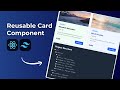 Build a Reusable Card Component with React & Tailwind CSS | Complete Tutorial