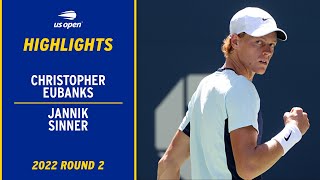 Christopher Eubanks vs. Jannik Sinner Highlights | 2022 US Open Round 2