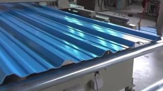 3-layer Co-extrusion PVC Corrugated Sheets Roofing (Trapezoid) Extrusion Line / Machine - TECHPLAS