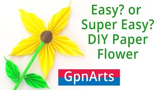 Easy Paper Flower Making | DIY Paper Crafts for Kids