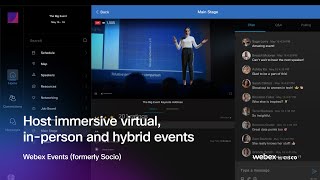 Host Immersive Virtual, In-person and Hybrid Events | Webex Events