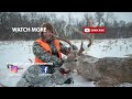 muzzleloader hunting big buck iowa deer hunting action