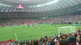 Final whistle France vs Croatia Fifa world cup 2018 Final "France World Champions"