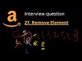 Leetcode 27. Remove Element | Two Pointers | Javascript