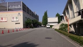 吹田市 関西大学体育館から関裏を通って阪急豊津駅まで歩き撮り(2013年)