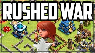 Can The WORST ACCOUNTS Win? Clash of Clans 10v10 RUSHED War!