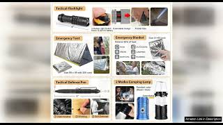 Survival Kit, 250Pcs Survival Gear First Aid Kit with Molle System Compatible Review