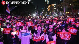 South Korea protesters gather outside parliament demanding President Yoon impeachment