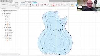 Creating 3D carved guitar top models from contour maps in Fusion360