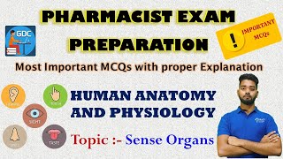 Sense Organ Mcqs with Explanation| HAP | Pharmacist Exam Preparation