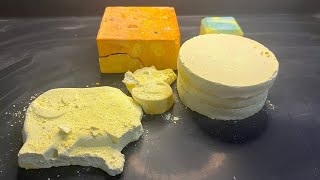 Yellow Dreams ⭐️ | Dyed Gym Chalk + Dusty Reforms | Rolling + Sifting + Powder Play | ASMR