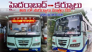 HYDERABAD TO KURNOOL BUS JOURNEY IN APSRTC BS6 SUPER LUXURY| APSRTC BUS VLOGS