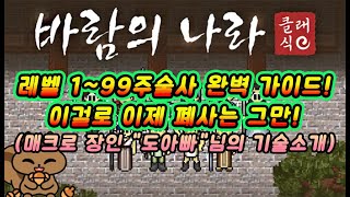 [바람의나라 클래식] 주술사 1-99 완벽가이드!(영상뒤 전투영상 꼭 보세요 신세계 등장)