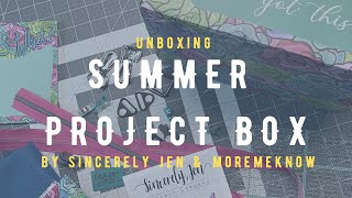 Unboxing the Summer Project Box by MoreMeKnow & Sincerely Jen