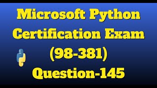 python certification exam Question-145