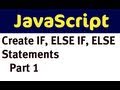 JavaScript - if, else if, else (part 1)