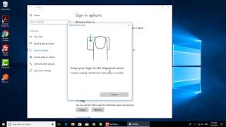 How to setup finger print lock in windows 10 using HP laptop