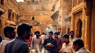 Jaisalmer Fort || Jaisalmer Food || Delhi Jodhpur Jaisalmer Ride on Royal Enfield Standard 350 ||