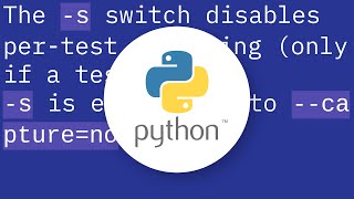 How can I see normal print output created during pytest run?