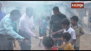 MLA Pranab Das And Collector Ranjan Kumar Das Celebrates Diwali With Orphans In Jajpur