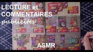 ASMR français - Lecture et commentaires publicités