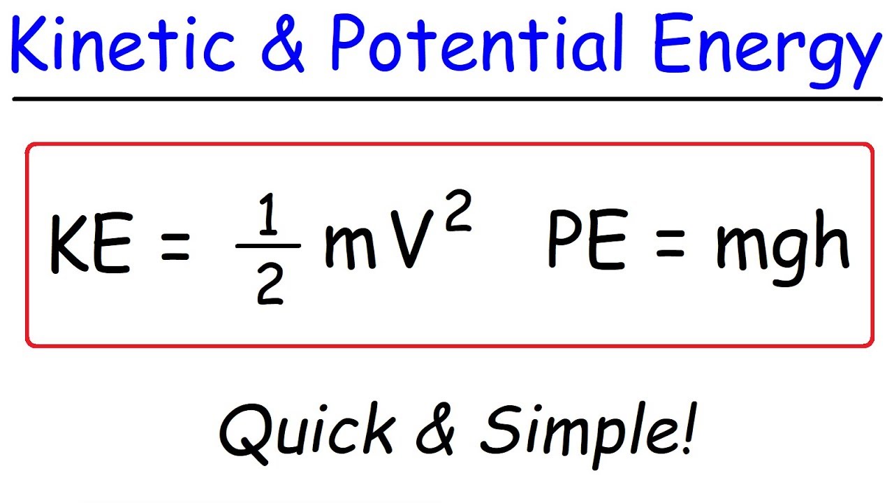 Kinetic Energy Formula Units