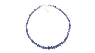 Colleen Lopez 130ct Tanzanite Bead Necklace