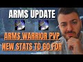 New Arms Warrior PVP Stats Dragonflight