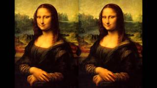 3D Mona Lisa PSEUDO STEREOGRAM (Cross Your Eyes) 1080 HD