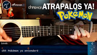 Como tocar POKEMON Atrapalos Ya ! en Guitarra | Tutorial Acordes