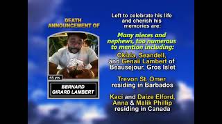 Bernard Lambert ~ Long Obituary