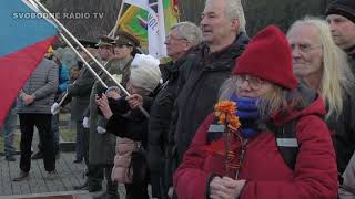 SVOBODNÉ RÁDIO TV - Reportáž z akce Stalingradská stuha. 2. 2. 2025 na Olšanských hřbitovech.