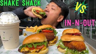 In-N-Out Burger VS. Shake Shack! BEST Fast Food Burger in America