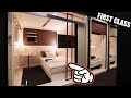 Luxury FIRST CLASS Capsule Hotel for FEMALE👩🛌 Fukuoka, Japan🇯🇵 カプセルホテル 福岡 ファーストキャビン