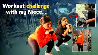 Squats Challenge with my Niece🏋️‍♀️