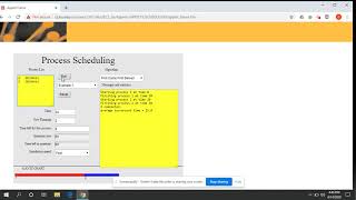 Process Scheduling Applet
