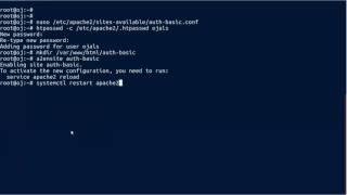 How to configure basic authentication in Apache