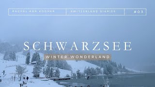 A Snowy Day in Schwarzsee - Fribourg, Switzerland⎜Frozen beauty in 4K⎜December 2023