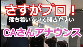 さすがプロ！　CAさんのフライト前～離陸直後のアナウンス【日本航空JAL】