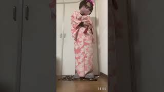 台湾人のお友達にお礼をいただきました！着物しかなくてもこんな風に着れるよ！　#kimono #taiwan