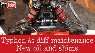 Arrma Typhon 6s Differential maintenance.cleaning and new oil.