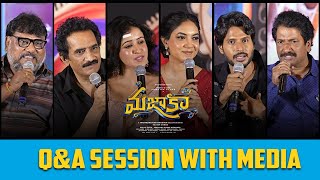 Mazaka Movie Team Q\u0026A Session With Media at Mazaka Trailer Launch Event | Sundeep | Anil Sunkara